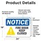 Signmission Fire Door Keep Closed OSHA Notice Sign, Vinyl Decal, 24in W x 18in L, 2PK OS-2PACK-NS-D-1824-L-15661 - alternate 3